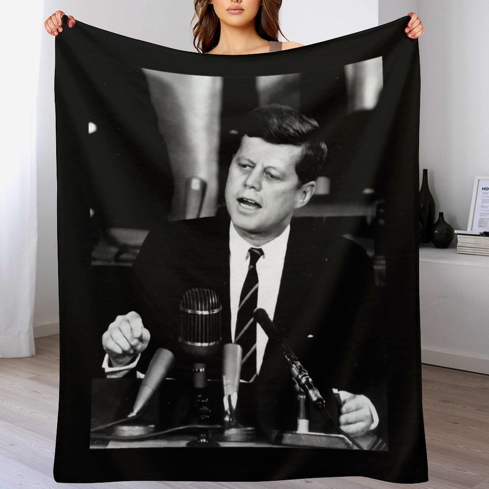 3D Printing Usa - Cobertor Decorativo John F. Kennedy, Presidente