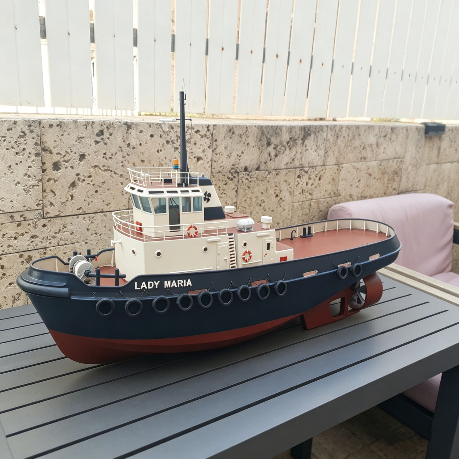 3D Printing Rc Boat - Barco de Controle Remoto 120cm, Impresso