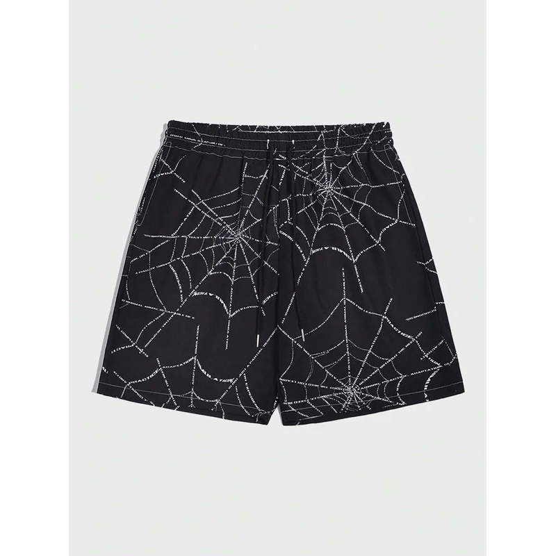 3D Printing Web - Goth masculino simples aranha web impressão