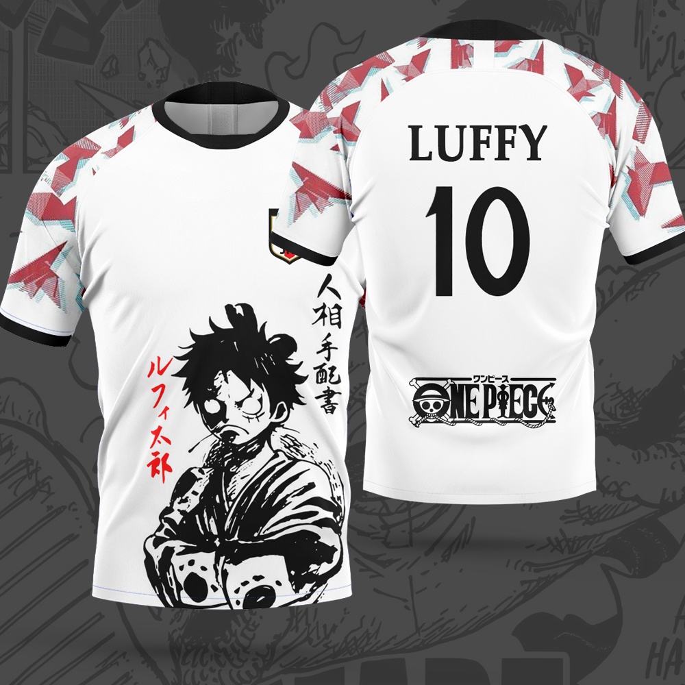 3D Printing Luffy - Camisa de Futebol Temática One Piece