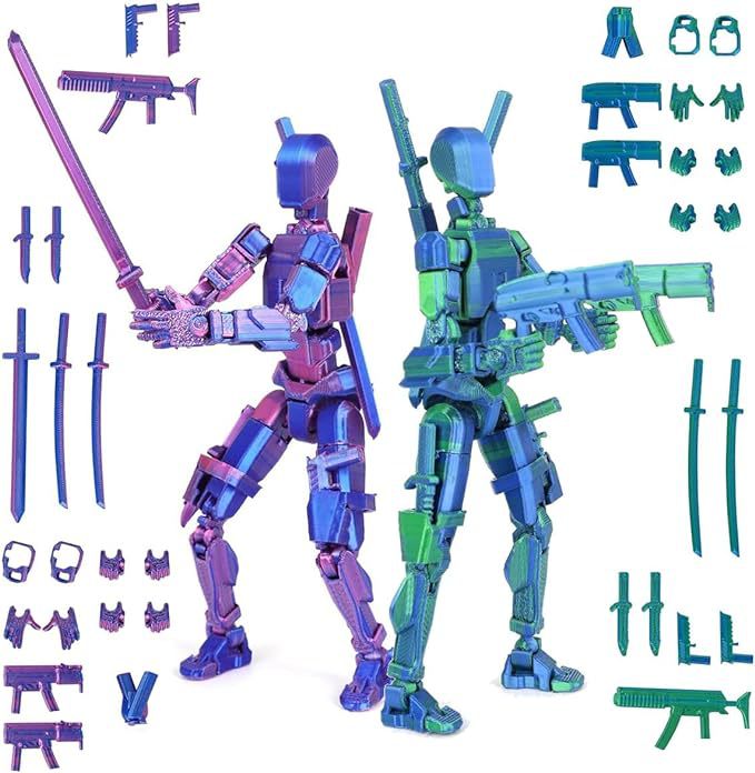 3D Printing Titanium - Figura de Ação Titan 13, Robô