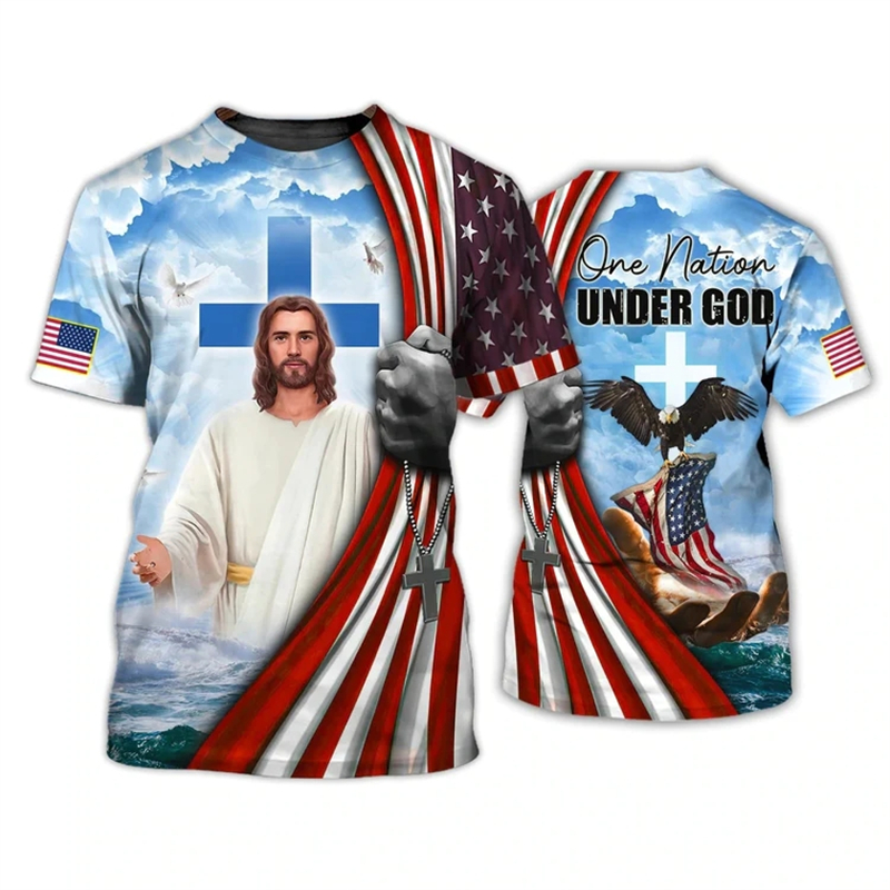 Camiseta Masculina Padrão Jesu - 3D Printing Usa avaliação e preço