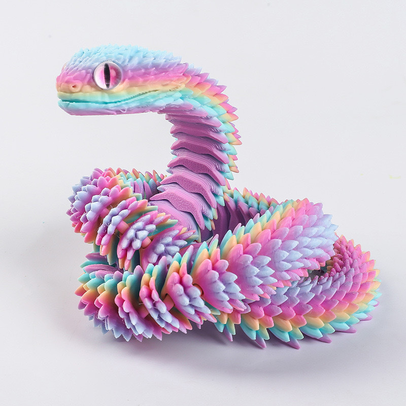 Novo 2026 Estátua de Cobra Rea - 3D Printing Desk avaliação e preço
