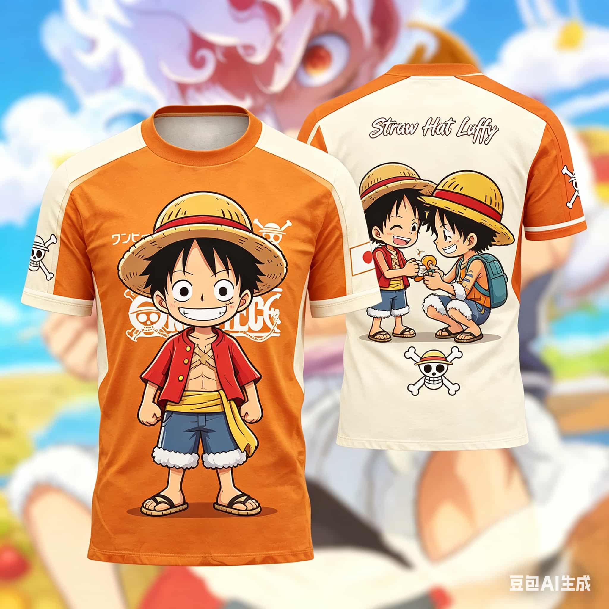 Camisa de Futebol 3D do Anime  - 3D Printing Luffy avaliação e preço