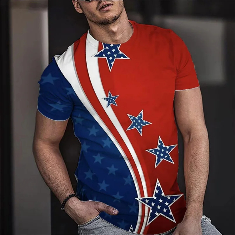 Camiseta de verão para homens  - 3D Printing Usa avaliação e preço