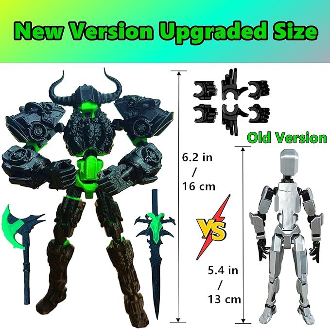 Figura de Ação Titan 13, Robô  - 3D Printing Titanium avaliação e preço