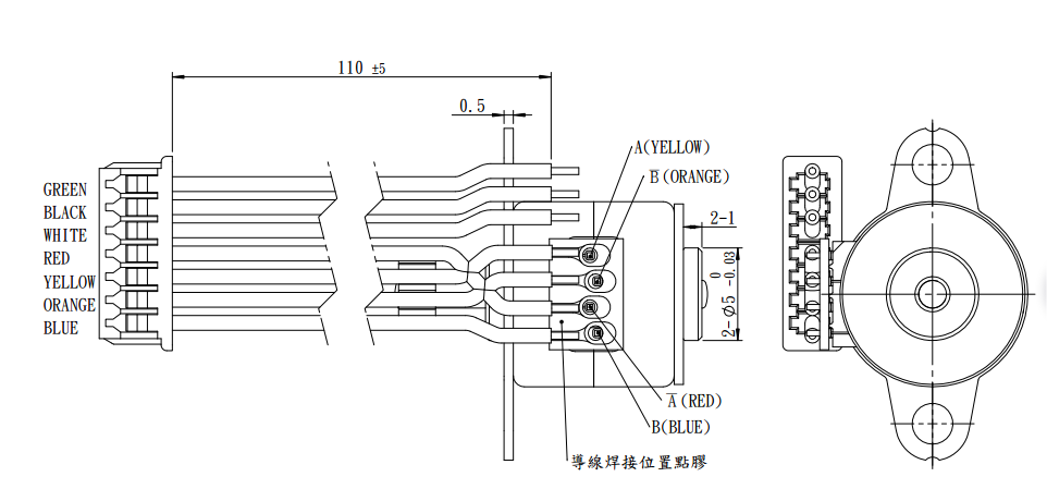 10mm 5V DC 2 Fases 18 °   Moto - Stepper Motor avaliação e preço