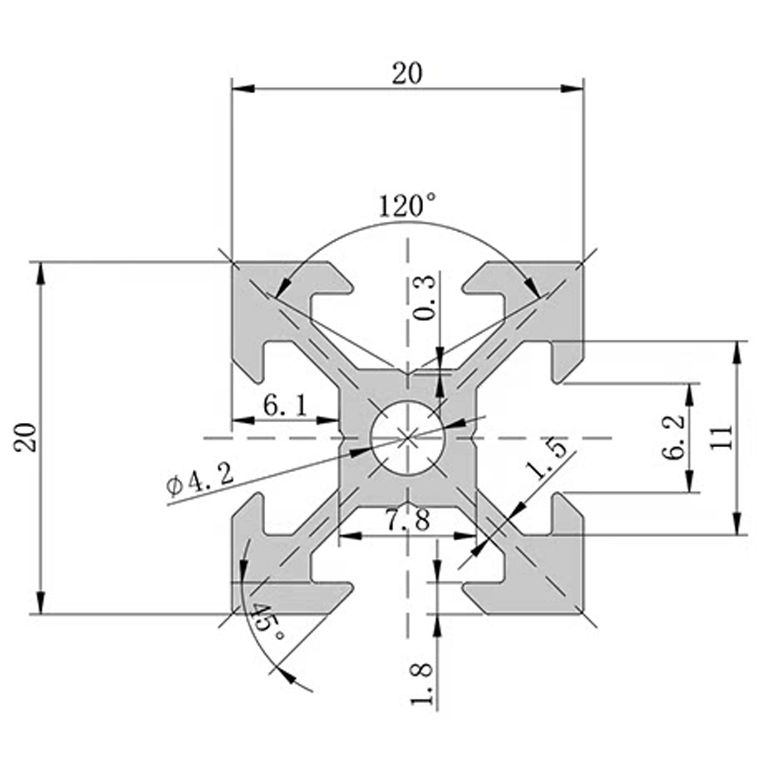 Kit 4 Peças de Perfil Linear d - 3D Printer Enclosure Frame avaliação e preço