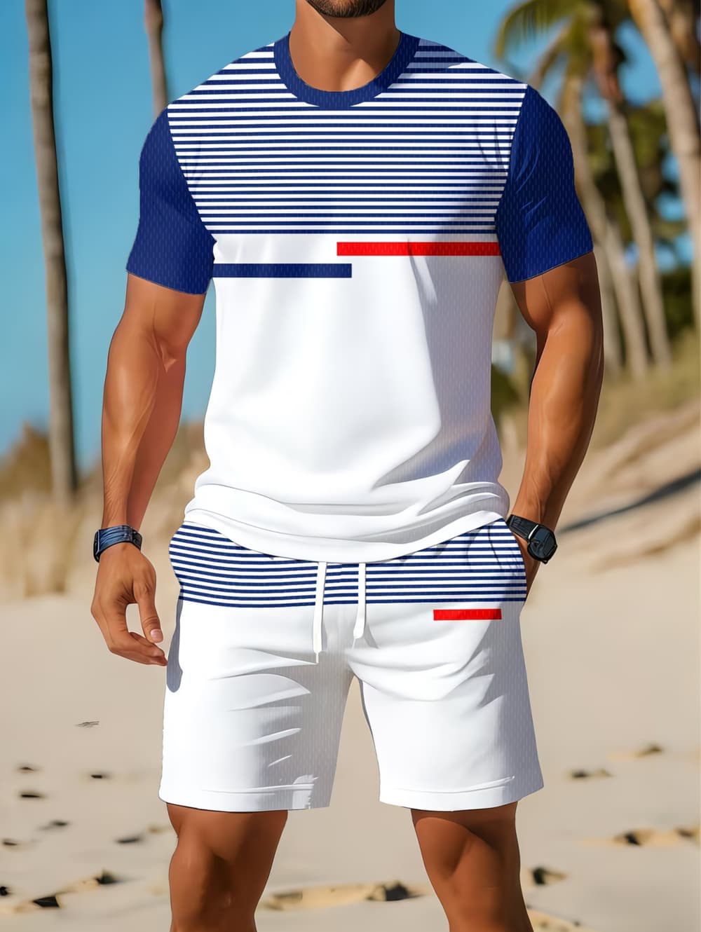 Conjunto Masculino Casual de V - 3D Printing Kit avaliação e preço
