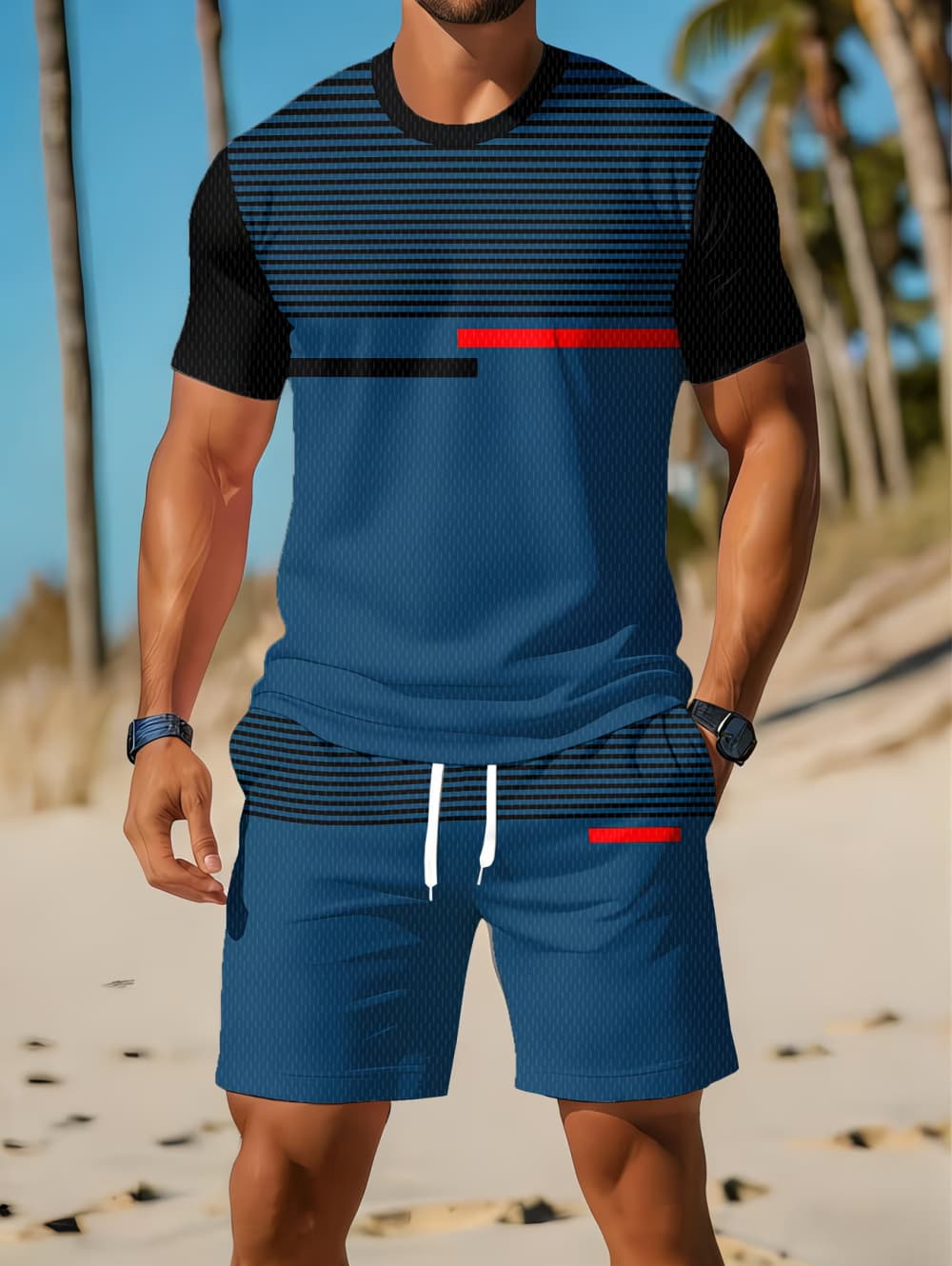 Conjunto Masculino Casual de V - 3D Printing Kit avaliação e preço