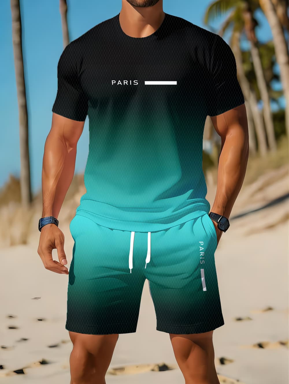 Conjunto Masculino Casual de V - 3D Printing Kit avaliação e preço